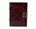 Handmade cotton paper Leather journal Celtic Weave Cross Diary Unlined Paper Book